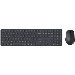 Rapoo 9810M keyboard Mouse included Office RF Wireless Bluetooth QWERTZ German Dark Grey