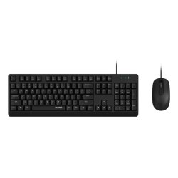 Rapoo NX1500 clavier Souris incluse Bureau USB QWERTZ Allemand Noir