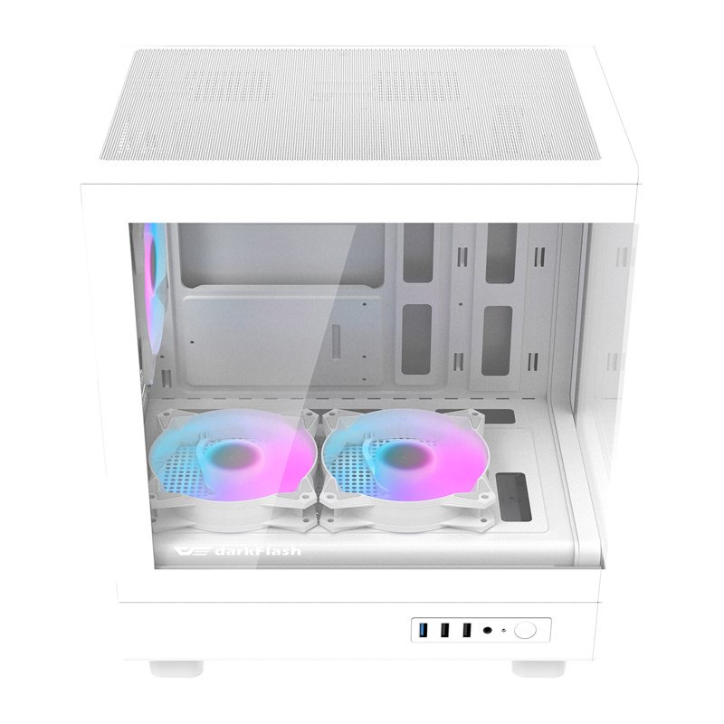 DarkFlash DB330M White Computer Case ( 3 Fans) v2