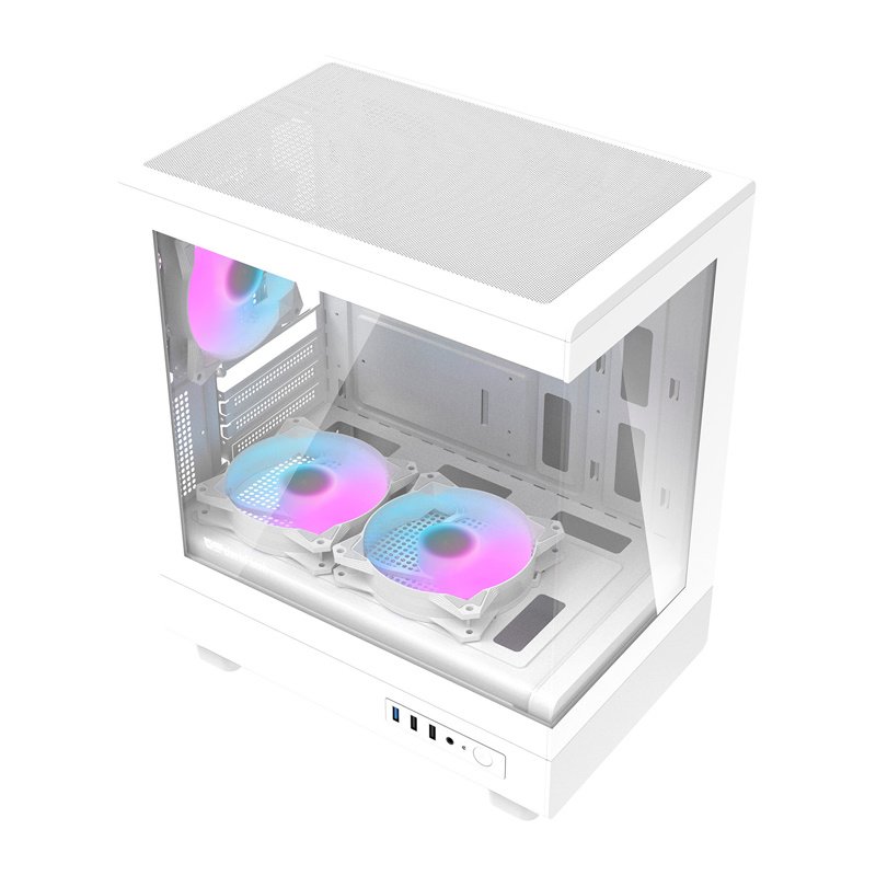 DarkFlash DB330M White Computer Case ( 3 Fans) v2