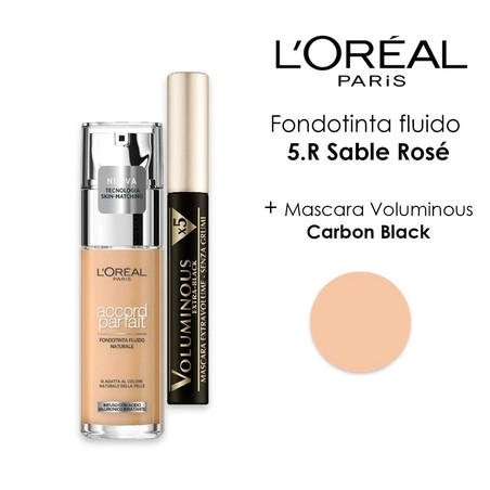 L'Oreal Foundation Accord Parfait Sable Ros Mascara Voluminous