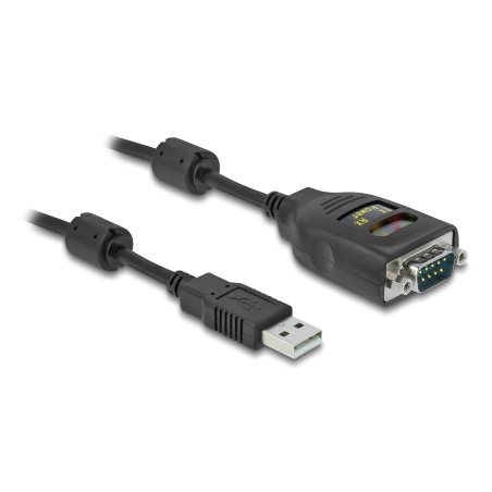 DeLOCK Adapter USB 2.0 Type-A to Serial RS-232 D-Sub 9 pin 2.5 kV Galvanic Isolation 2 m