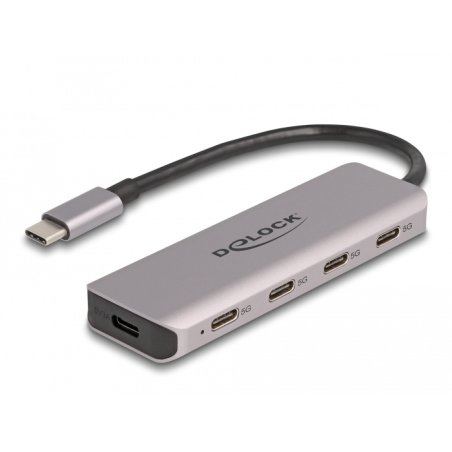 DELOCK USB 5 Gbps 4 Port USB Type-C Hub mit USB Type-C Anschluss