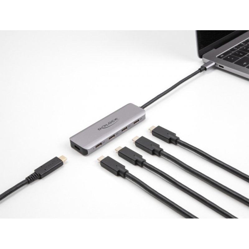 DeLOCK USB 5 Gbps 4 Port USB Type-C Hub with USB Type-C connector