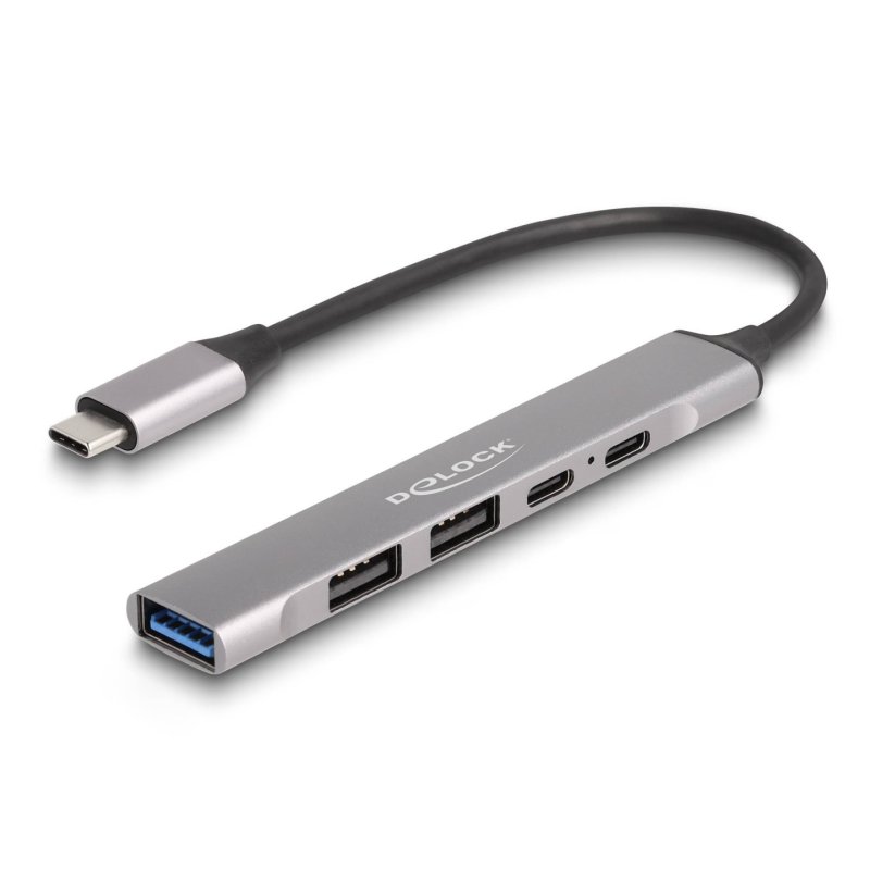 DeLOCK 64298 laptop dock/port replicator Wired USB 3.2 Gen 2 (3.1 Gen 2) Type-C Grey