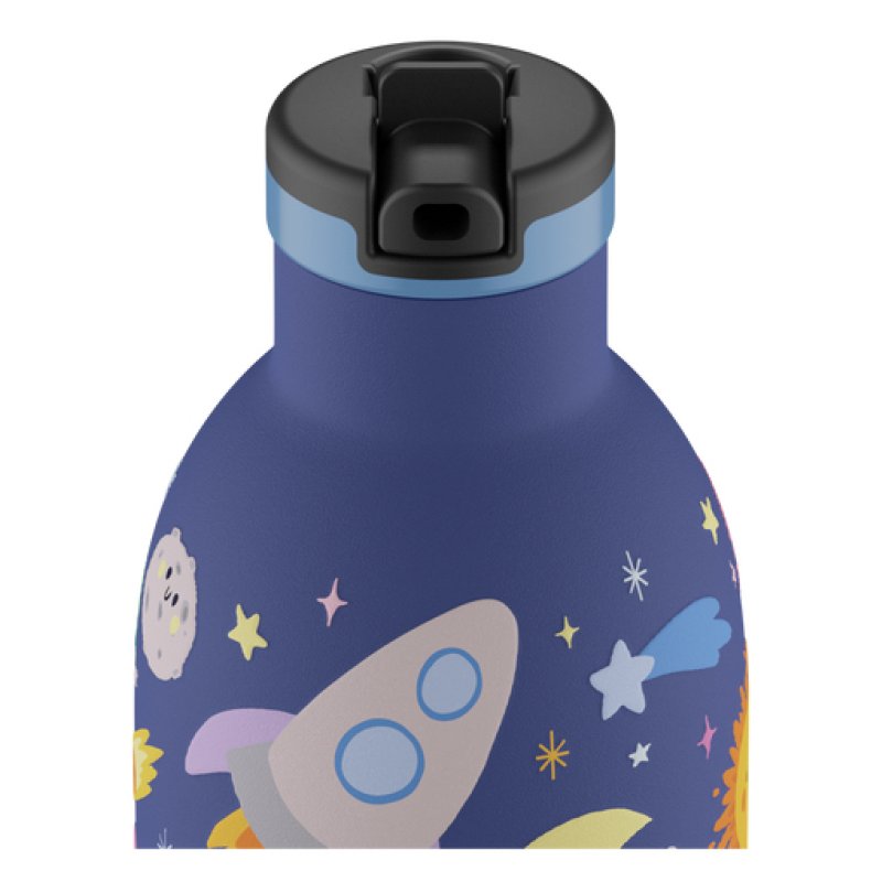 24Bottles Space Friends Daily usage 330 ml Polypropylene (PP), Silicone, Stainless steel Dark Blue