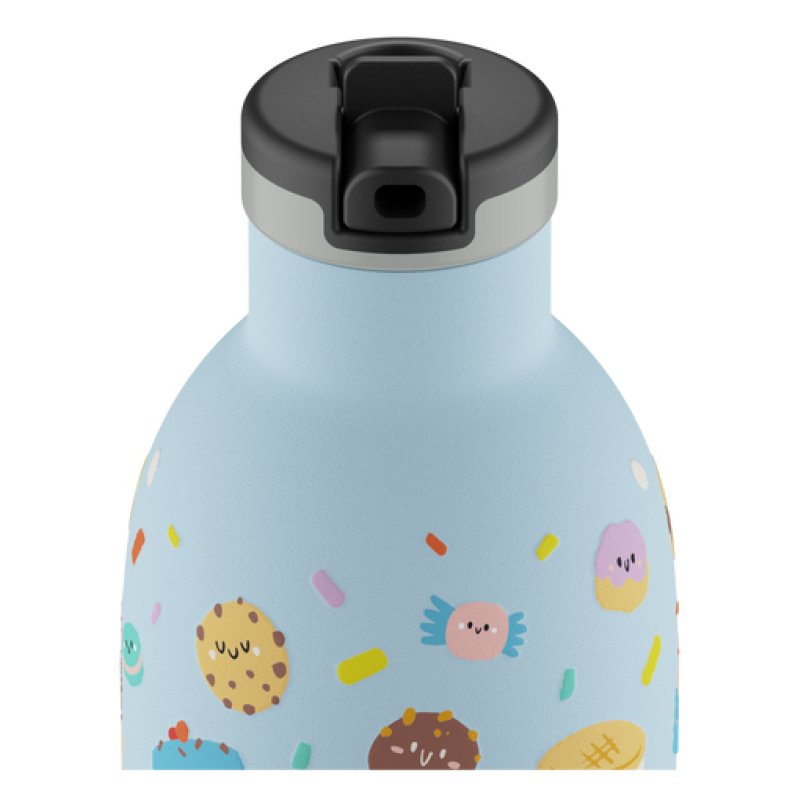 24Bottles Sweet Friends Daily usage 330 ml Polypropylene (PP), Silicone, Stainless steel Light Blue