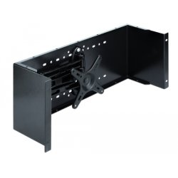 Delock Monitorarm - Rack montierbar - Schwarz - 4U - 48.3 cm
