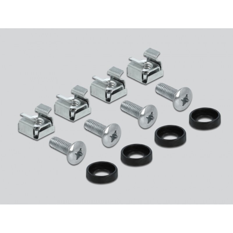 Delock Monitorarm - Rack montierbar - Schwarz - 4U - 48.3 cm