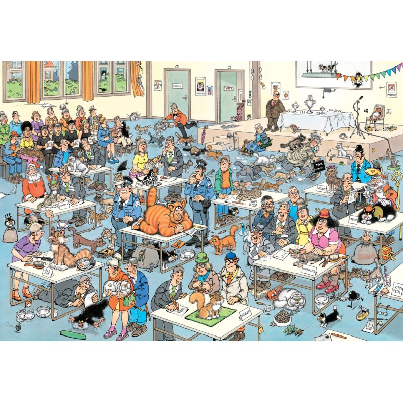 Jan van Haasteren - Concours de beauté félin (2000 pieces)