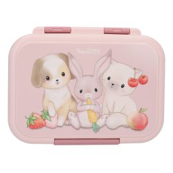 Princess Mimi 0414030 gamelle Boîte de rangement alimentaire 1 L Polypropylène (PP), Silicone, Acier inoxydable Rose