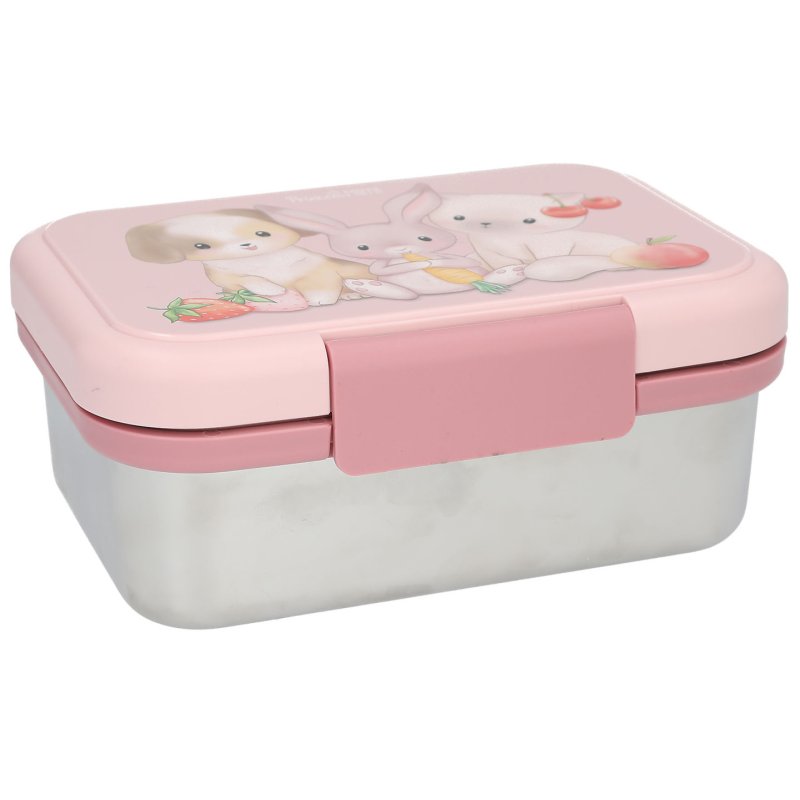 Princess Mimi 0414030 gamelle Boîte de rangement alimentaire 1 L Polypropylène (PP), Silicone, Acier inoxydable Rose