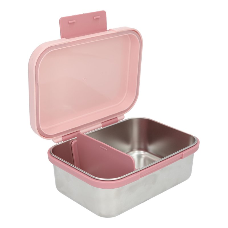 Princess Mimi 0414030 gamelle Boîte de rangement alimentaire 1 L Polypropylène (PP), Silicone, Acier inoxydable Rose
