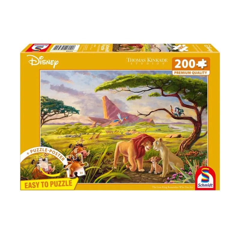 Thomas Kinkade Studios: Disney - The Lion King Remember Who You Are (200 Teile)