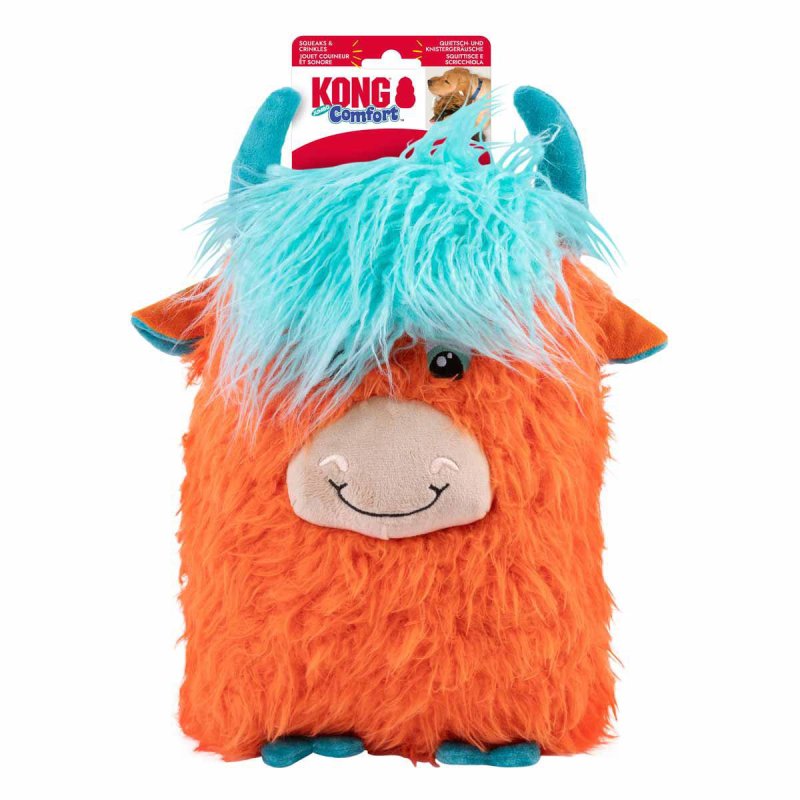 Kong - Comfort Jumbo Highland Cow XL Mix - 37x20.5x15.5 cm
