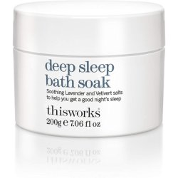 This Works Deep Sleep Bath Soak 200g Luxury Bath Salts Infused with Lavender, Chamomile and Vetiver Essential Oils
