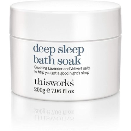This Works Deep Sleep Bath Soak 200g Luxury Bath Salts Infused with Lavender, Chamomile and Vetiver Essential Oils