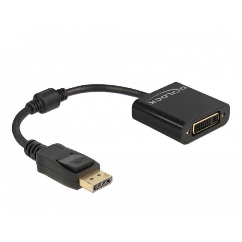 DeLOCK Adapter DisplayPort 1.2 male to DVI female 4K Passive black