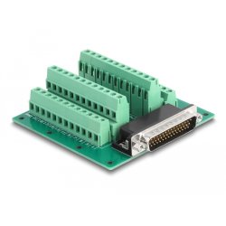 DeLOCK D-Sub HD 44 pin male to Terminal Block for DIN rail
