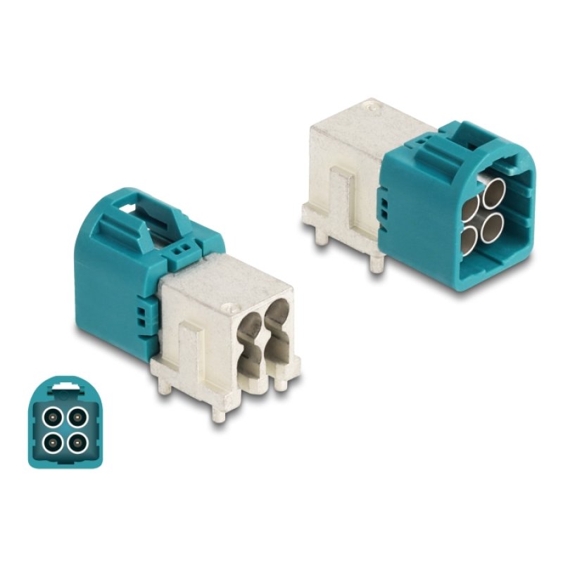 DeLOCK Mini FAKRA Z mâle quad angulé A-Type PCB