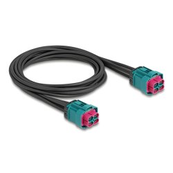 DeLOCK 90342 câble coaxial 1 m 4x HDMTD Z Noir