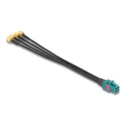 DELOCK Kabel Mini FAKRA Z Buchse quad zu 4 x SMA Stecker