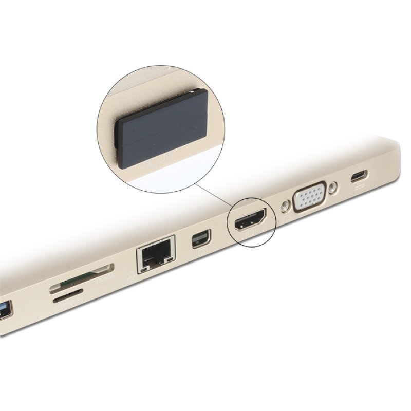 DeLOCK 64030 protection de sécurité pour prise HDMI A Noir 10 pièce(s)