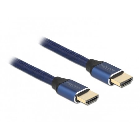 DeLOCK Câble HDMI à ultra haute vitesse, 48 Gbps 8K 60 Hz bleu 2 m certifié