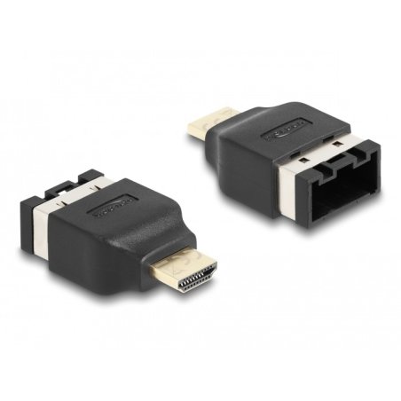 DeLOCK HDMI Automotive adapter HDMI-E female to HDMI-A male 4K 60 Hz