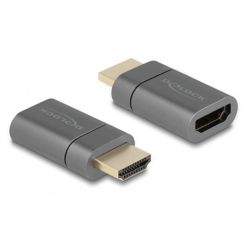 DeLOCK HDMI Adapter male to female 8K 60 Hz magnetic
