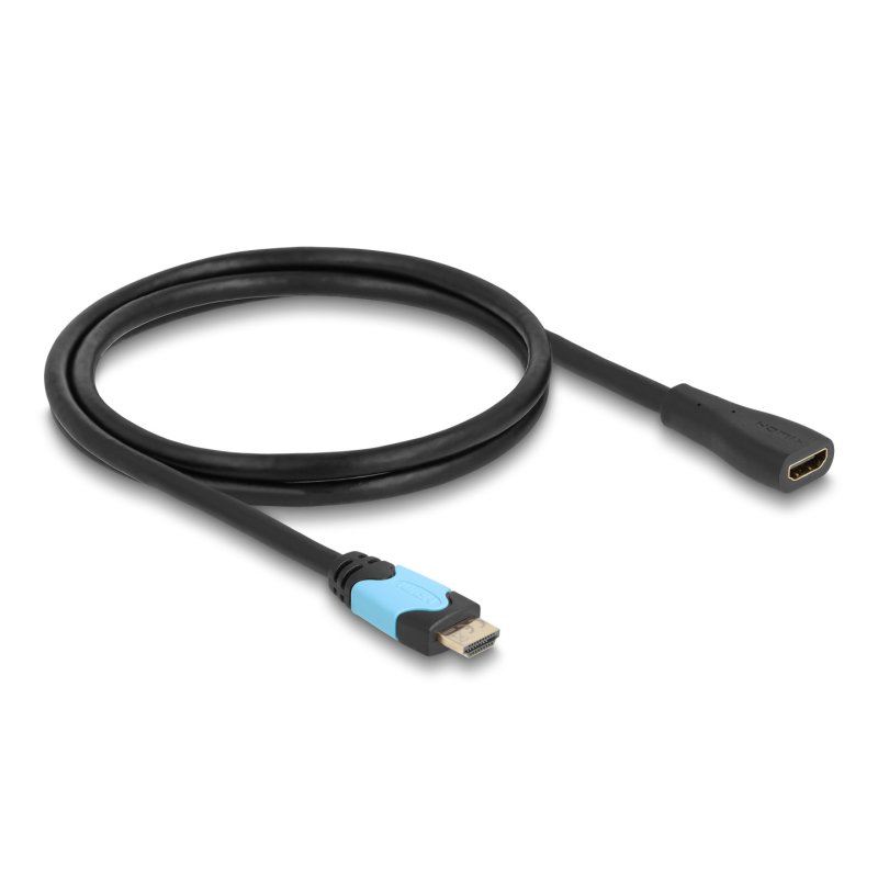 DeLOCK Câble d’extension High Speed HDMI 48 Gbps 8K 60 Hz 1 m