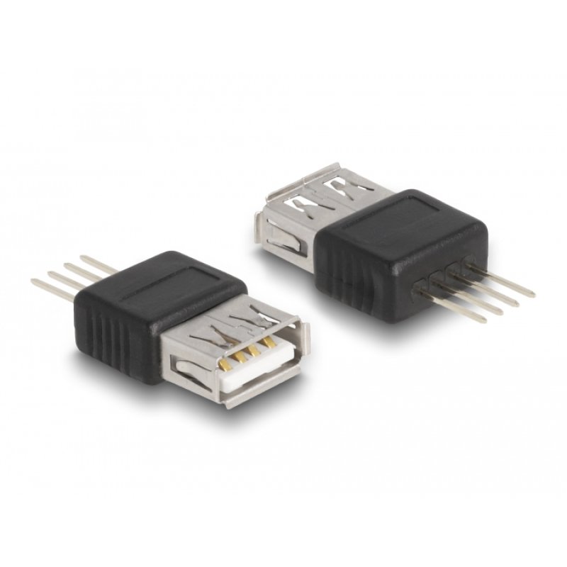 DeLOCK Adaptateur USB 2.0 Type-A femelle à connexion 4 broches