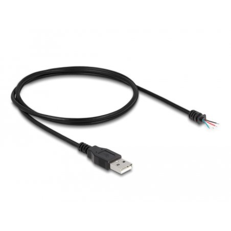 DELOCK Kabel USB 2.0 Typ-A Stecker zu 4x offene Kabelenden