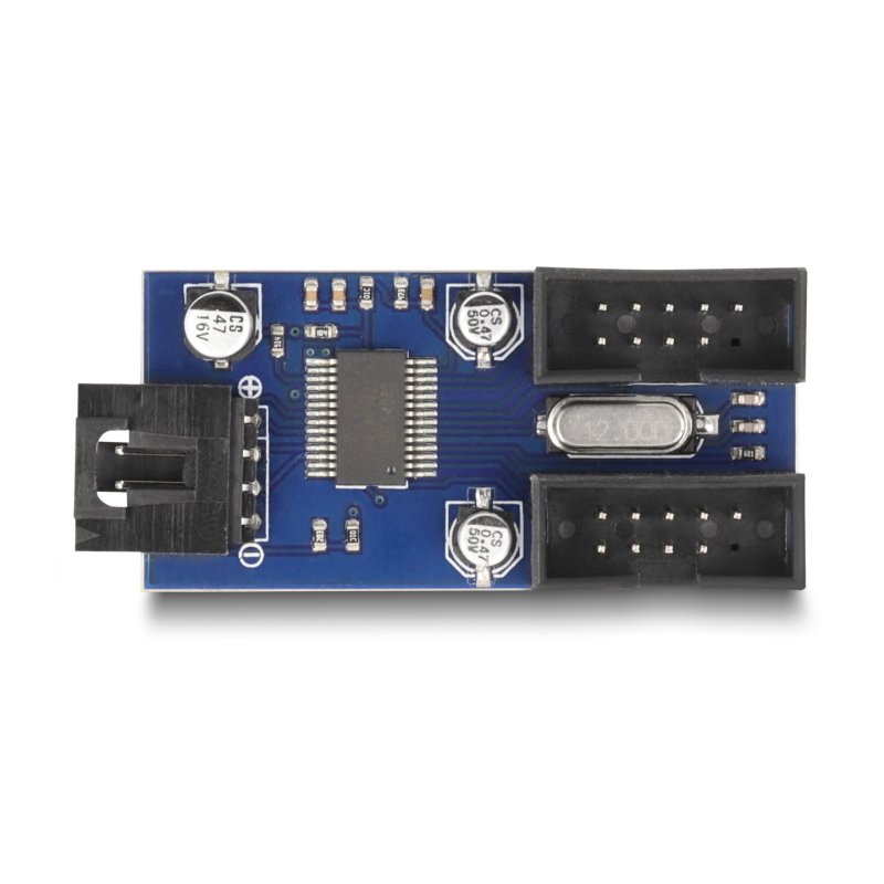 DeLOCK Hub USB 2.0 connecteuer mâle 2 ports