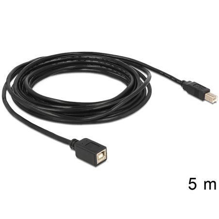 DeLOCK 83429 USB cable USB 2.0 5 m USB B Black