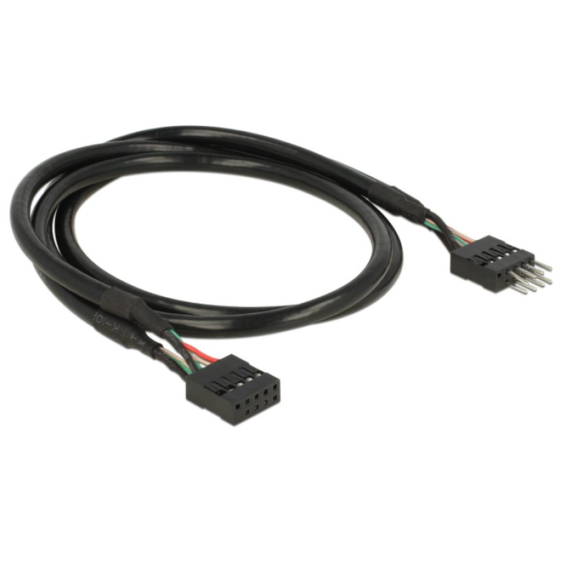 DELOCK USB 2.0 10 Pin Verlngerungskabel Pfostenstecker Pfostenbuchse 50cm