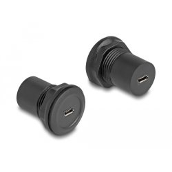 DeLOCK Connecteur intégré USB 2.0 Type Micro-B à USB 2.0 Type Micro-B, noir