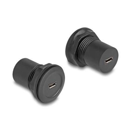 DeLOCK USB 2.0 Type Micro-B to USB 2.0 Type Micro-B built-in connector black
