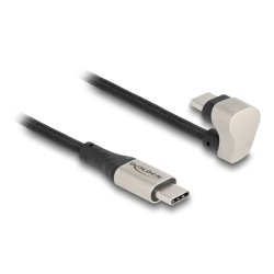 DeLOCK USB 2.0 Cable USB Type-C male to male 180° angled 1 m PD 3.0 60 W