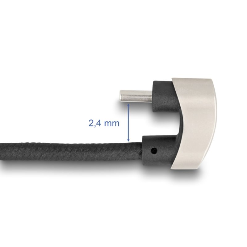 DeLOCK USB 2.0 Câble USB Type-C mâle à mâle , angulée 180° 2 m PD 60 W
