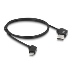 DELOCK USB 2.0 Kabel Typ-A St. zu USB Type-C St. 60 W 1.2 m