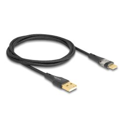 DELOCK USB 2.0 Kabel Typ-A St. zu USB Type-C St. 60 W 1 m