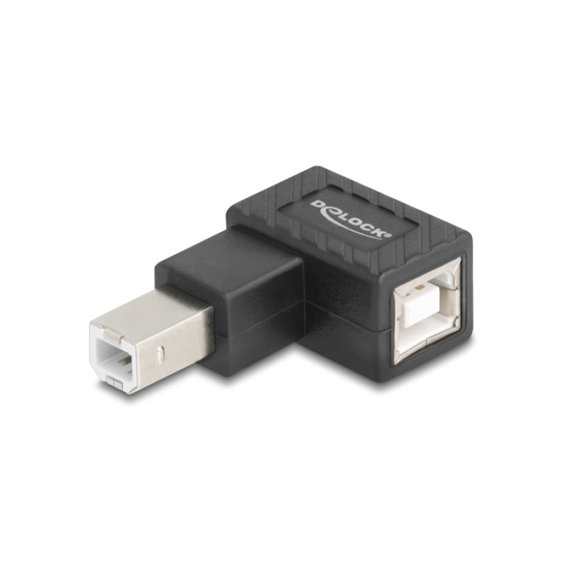 DELOCK Adapter USB 2.0 B Stecker zu B Buchse 90° rechts gew.