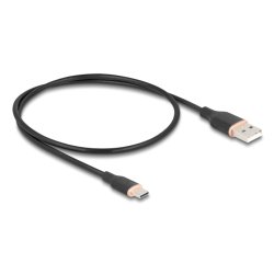 DeLOCK 81225 câble USB USB 2.0 0,5 m USB A USB C Noir