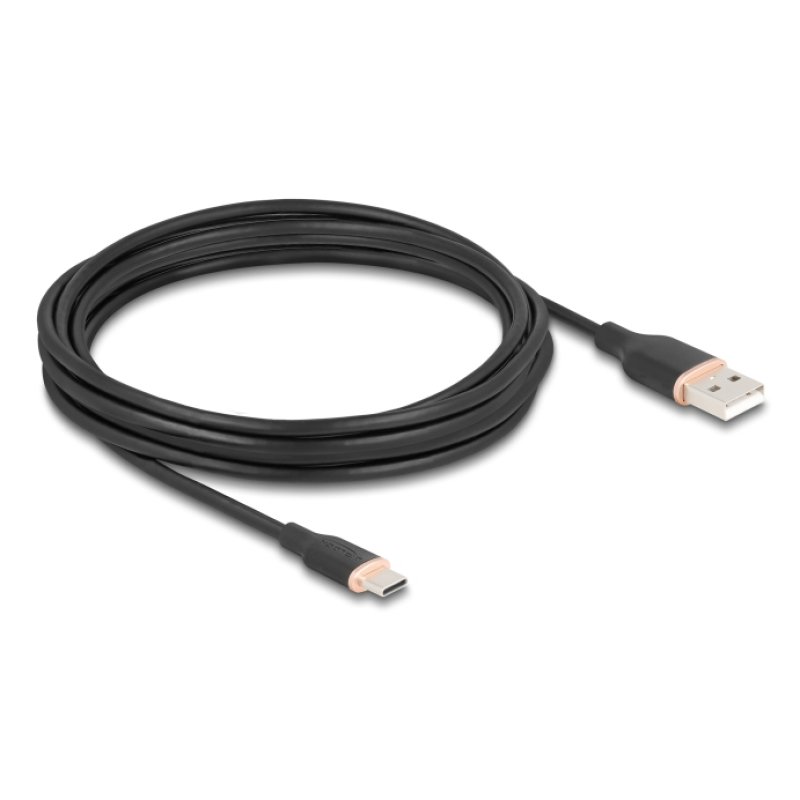 DeLOCK 81228 USB cable USB 2.0 4 m USB A USB C Black