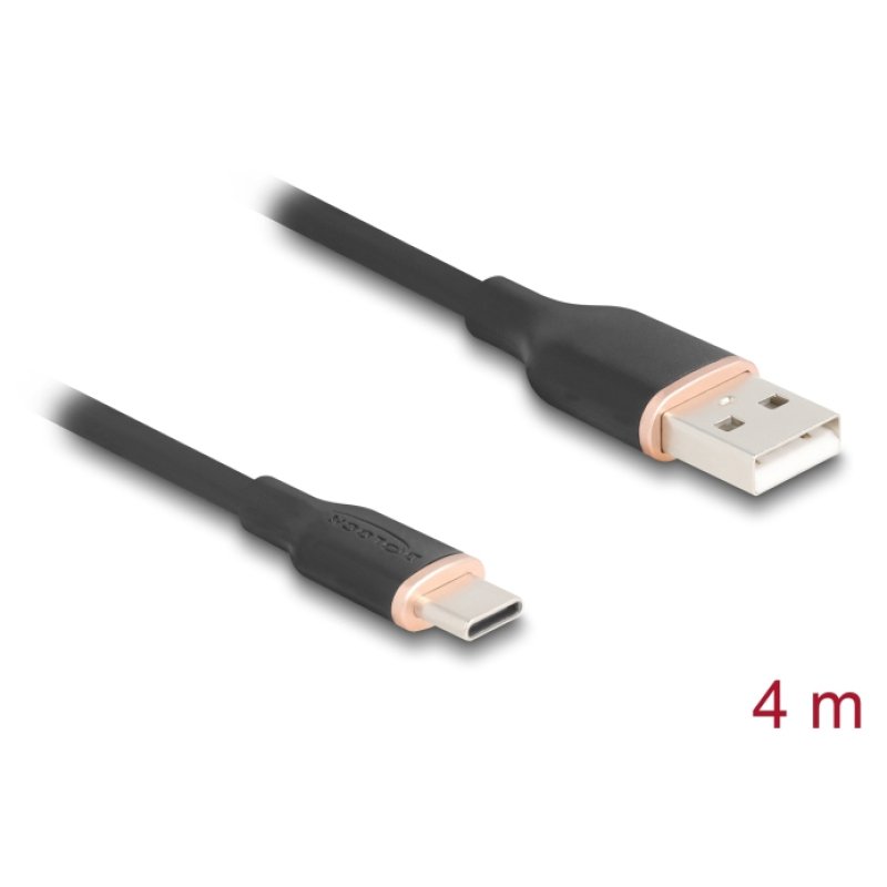 DeLOCK 81228 USB cable USB 2.0 4 m USB A USB C Black