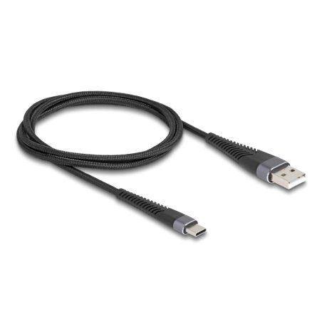 DeLOCK 81121 USB cable USB 2.0 1 m USB A USB C Anthracite, Black