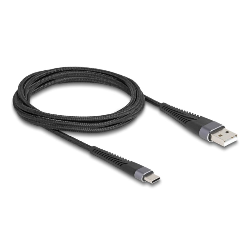 DeLOCK 81122 câble USB USB 2.0 2 m USB A USB C Noir