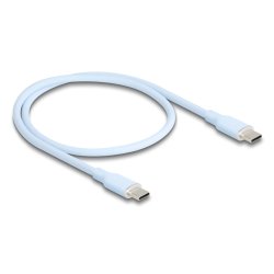 DELOCK USB 2.0 Kabel USB Typ-C St St PD 3.0 60W 0.5m blau