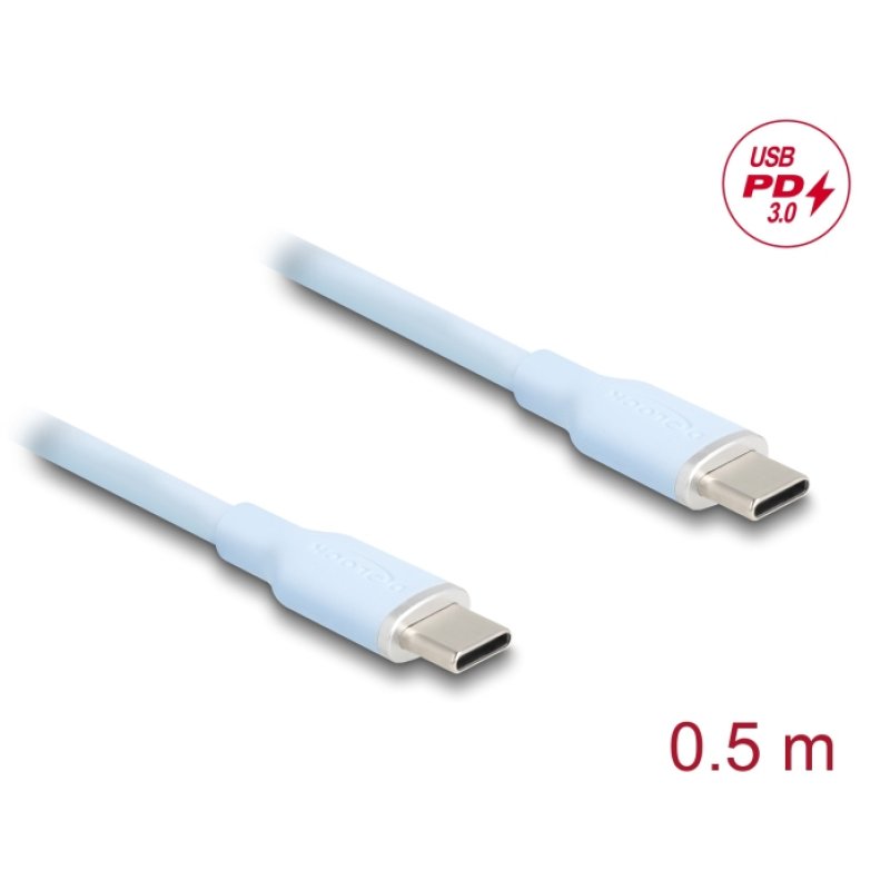 DeLOCK 81233 USB cable USB 2.0 0.5 m USB C Blue